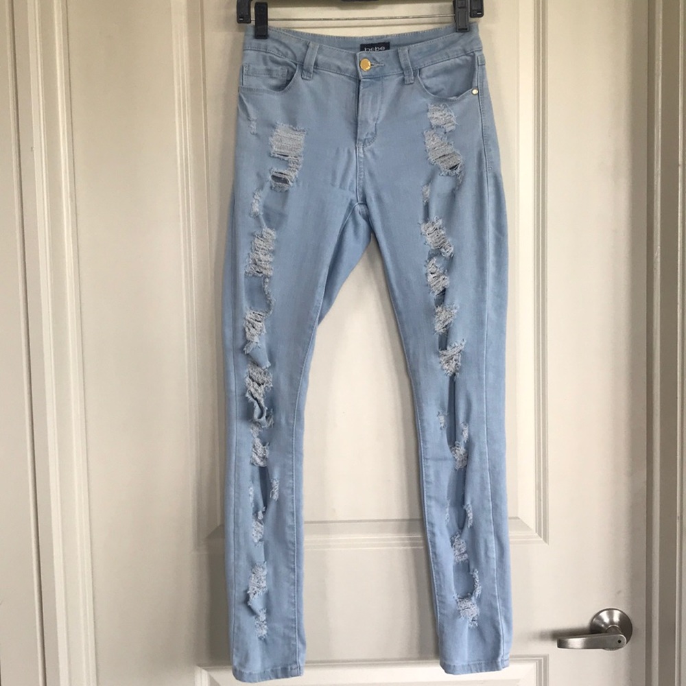 Bebe distressed jeans